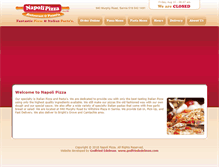 Tablet Screenshot of napolipizza.com